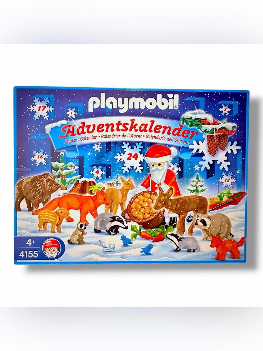 PLAYMOBIL 2007 Advent Calendar Wildfütterung 4155-A Wildlife Feeding NEW